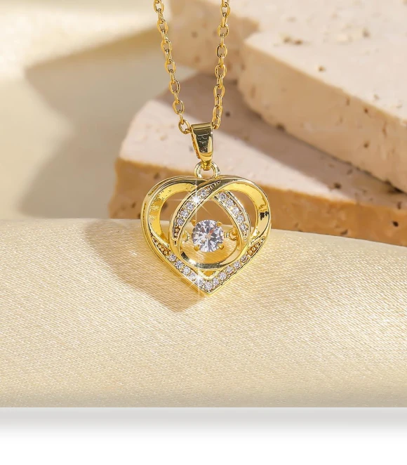 Temperament Smart Love Zircon Necklace — Smart Jewelry, Lucky Star Jewelry