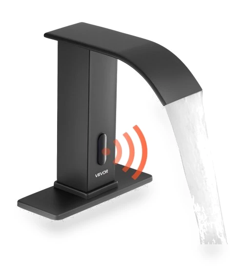 Touchless Bathroom Sink Faucet with Motion Sensor — Hands-Free Faucets, VEVOR