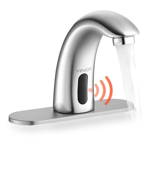 Touchless Bathroom Sink Faucet — Hands-Free Faucets, VEVOR