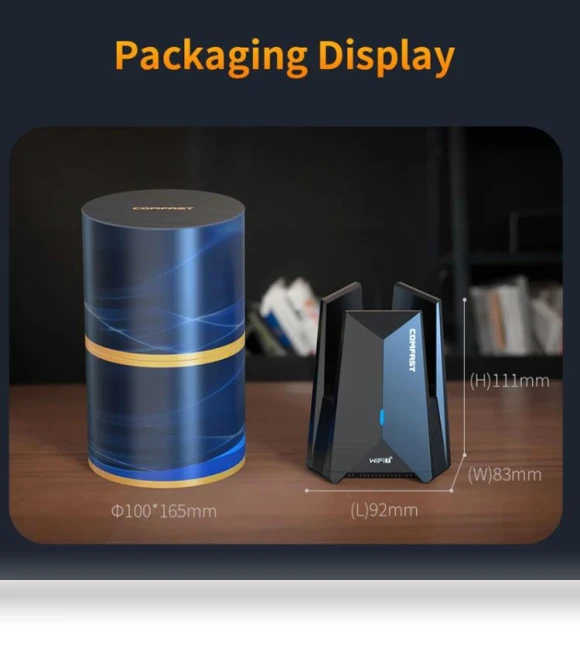 Tri-band 6500Mbps WiFi7 USB 3.0 Wireless Network Adapter — USB, COMFAST