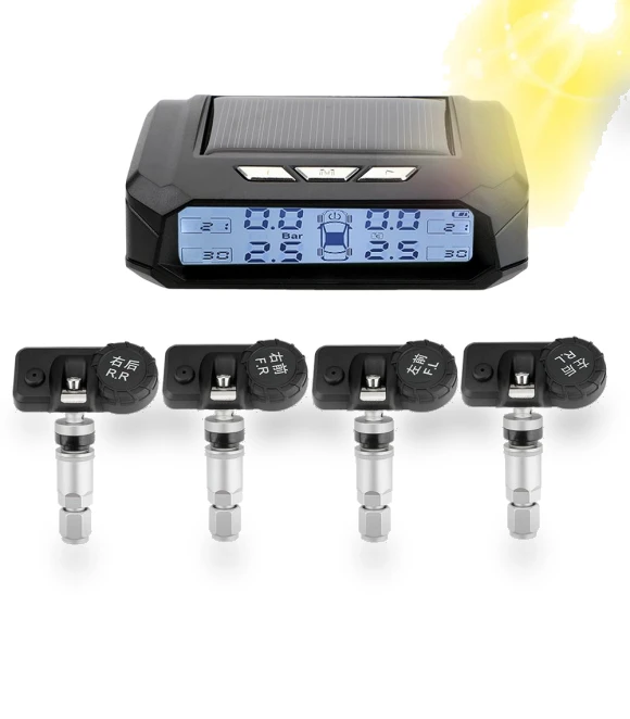 Tyre Pressure Monitor with Temperature Warning — TPMS Sensor Replacements, LEEPEE