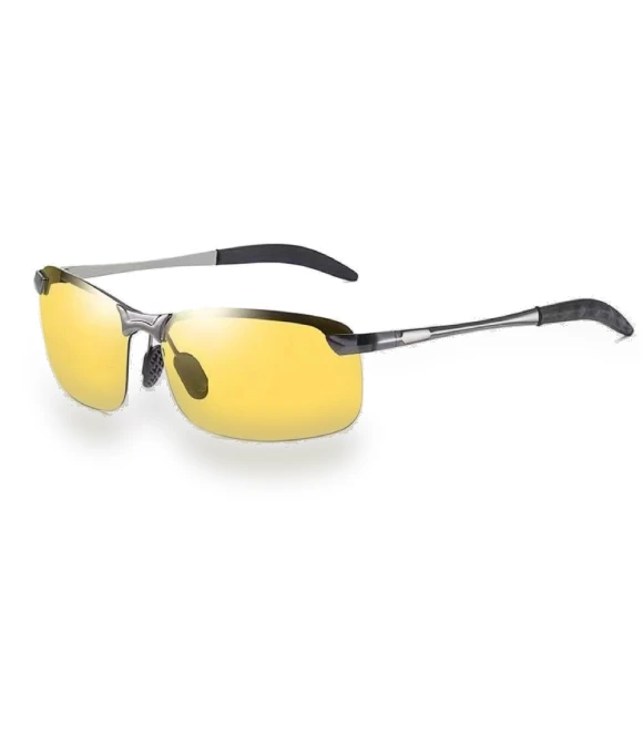Yellow Photochromic Polarized Smart Glasses — Smart Glasses, Binchi