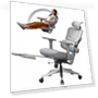 Thumbnail Ergonomic Chair with Adjustable Backrest, Armrest, Headrest, and Footrest - Grey — Desk Chairs, NEWTRAL