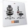 Thumbnail Ergonomic Chair with Lumbar Support, Adjustable Armrest, Headrest, Footrest, 4D Mesh — Desk Chairs, NEWTRAL