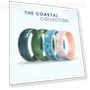 Thumbnail Etched Classic Silicone Rings - Coastal Collection — Smart Rings, Enso Rings