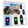 Thumbnail Smart Watch with 24 Sport Modes, IP68 Waterproof, Heart Rate Monitor — Smartwatches, Fempoin
