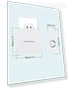Thumbnail Lighted Wireless Doorbell with 58 Chimes, 1000ft Range, Waterproof — Push Buttons, AIDA