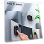 Thumbnail Wireless Doorbell with 2 Receivers 2 Push Buttons, 58 Chimes, 1000Ft Range — Push Buttons, SECRUI