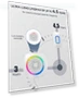 Thumbnail Wireless Doorbell with RGB Light, 1300 ft Range, 60 Chimes — Push Buttons, TECKNET
