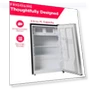 Thumbnail 2.5 cu ft Compact Refrigerator with Freezer, Stainless Steel — Mini Fridges, Frigidaire