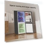 Thumbnail 4.0 Cu.Ft Small Refrigerator with Freezer, Double Door, Stainless Steel — Mini Fridges, BANGSON