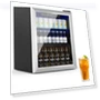 Thumbnail 76 Can Mini Fridge with Glass Door, Adjustable Shelves — Drink Coolers, Erivess