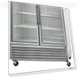 Thumbnail Two Door Glass Reach-In Refrigerator, 49 cu. ft, Stainless Steel — Mini Fridges, Arctic Air