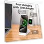 Thumbnail 3 in 1 Foldable Fast Wireless Charger for iPhone, Apple Watch, AirPods — Lightning, Tribone