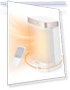 Thumbnail Atom One Space Heater with Remote, 70° Oscillating Electric Heater, Digital Thermostat — Air Moisturizers, Dreo