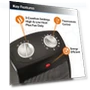 Thumbnail Ceramic Adjustable Thermostat Tabletop or Under-Desk Heater — Portable Heating Solutions, Lasko