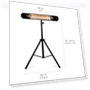 Thumbnail Infrared Electric Patio Heater - 1500W Indoor/Outdoor Portable Heater — Patio Heaters, Briza