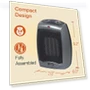 Thumbnail Portable Indoor Electric Ceramic Space Heater with Thermostat — Portable Heating Solutions, Lasko