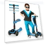 Thumbnail SKIDEE SP2 Kids Scooter – Foldable, LED Wheels, Seat — Push Scooters, SKIDEE