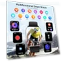 Thumbnail 1.85" Smartwatch with Heart Rate Monitor, Sleep Tracker, 120+ Sport Modes — Smartwatches, ganopterygon