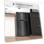 Thumbnail 3.2 Cu.Ft Mini Fridge with Freezer, Double Door Compact Refrigerator — Mini Fridges, HOMCOM