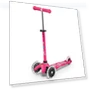 Thumbnail Mini Deluxe LED Three-Wheeled Lean-to-Steer Scooter — Balance Bikes, Micro