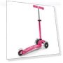 Thumbnail Mini Deluxe LED Three-Wheeled Lean-to-Steer Scooter — Balance Bikes, Micro