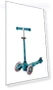 Thumbnail Mini Deluxe Three Wheeled Lean-to-Steer Scooter for Kids — Balance Bikes, Micro