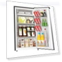 Thumbnail Mini Refrigerator with Freezer Compartment, 3.2 Cubic Feet, Adjustable Thermostat, Reversible Door — Mini Fridges, ARCTIC CHEF