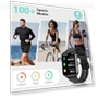 Thumbnail Smart Watch with Heart Rate Monitor, 100+ Sports Modes, IP68 Waterproof — Smartwatches, Blackview
