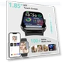 Thumbnail Smart Watch with Heart Rate Monitor, 100+ Sports Modes, IP68 Waterproof — Smartwatches, Blackview
