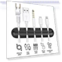 Thumbnail Silicone Cable Clips Organizer with 3M Adhesive - 2 Pack (5 & 3 Slots) — Cable Organizers, INCHOR