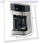 Thumbnail 12 Cup Drip Coffee Maker with Pure Flavor System — Electric Blade Coffee Grinders, Braun