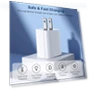 Thumbnail 20W PD USB C Fast Charger with 6FT Cable 4 Pack — Charging Solutions, GREPHONE
