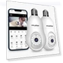 Thumbnail 4MP Bulb Security Camera 2.4GHz, 360° 2K Wireless Outdoor Indoor Camera — Smart Home Security, LaView