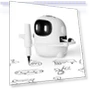 Thumbnail Interactive Drawing Robot for Kids with 150 Cards — Interactive Learning Devices, RIVGOT