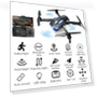 Thumbnail Foldable FPV Drone with 1080P Camera — Drones, HONIVON