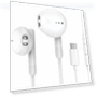 Thumbnail USB C Headphones with Microphone and Volume Control — In-Ear Headphones, BENEWY