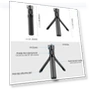 Thumbnail Rotary Handle Desktop Tripod Stand — Camera Supports, PULUZ