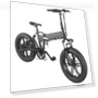 20 Inch Rubber Vacuum Tire Foldable Electric Bike — Electric Self-Balancing Scooters, Mankeel