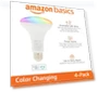 Thumbnail Smart BR30 LED Light Bulb, Color Changing — LED, Amazon Basics