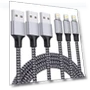 Thumbnail 3Pack 6FT Nylon Braided Lightning Cable — Lightning, YUNSONG