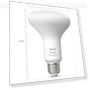 Thumbnail Smart 85W BR30 LED Bulb - White and Color Ambiance Color-Changing Light - 4 Pack — LED, Philips Hue