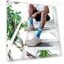 Thumbnail NFL 4-Stripe Deuce Performance Crew Socks — Athletic, For Bare Feet