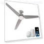 Thumbnail Modern All Seasons Smart Ceiling Fan with LED Lights — Ceiling Fan Wall Controls, Promounts