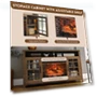 Thumbnail Rustic Fireplace TV Stand with Fireplace Heater — Entertainment Armoires, Innoflame