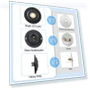 Thumbnail Round Metal Doorbell Push Button — Chimes, Dreyoo