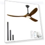Thumbnail Wood Ceiling Fan with Light — Ceiling Fan Wall Controls, WANGOFUN