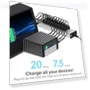 Thumbnail 90W 20 Port USB 2.0 Fast Charger — Chargers, SABRENT