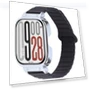 Thumbnail Metal Silver Frame Integrated I-shaped Magnetic Silicone Watch Band — Fitness Bands, Redmi
